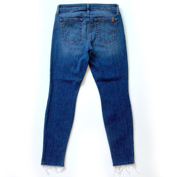 Joe's Womens Sinclair Mid Rise Skinny Ankle Jeans Size 28 Raw Hem Stretch Casual - Picture 2 of 12